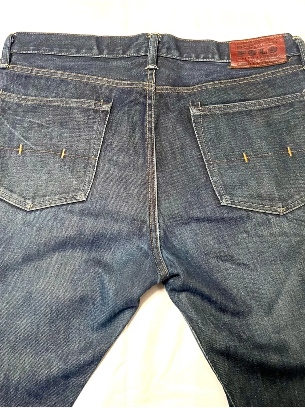 Polo Ralph Lauren Classic Fit 867 Men's Dark Indigo 100% Cotton Jeans-Size 34x30
